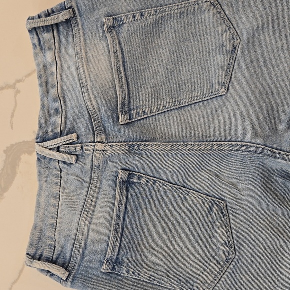 Good American Good Curve High Waisted Distressed Blue Jeans Womens Size 8 - Picture 7 of 8